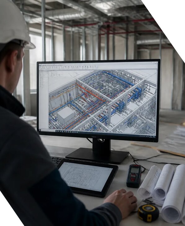 Создание BIM модели инженерных сетей для объектов в Кирове
